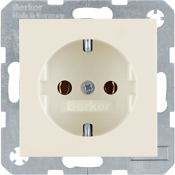 Hager/Berk SCHUKO-Steckdose ws/gl 47438982